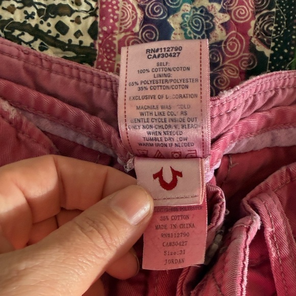 True Religion Women's Pink Casual Pants - Picture 3 of 9